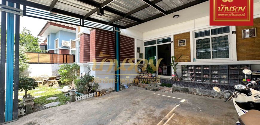 บ้านแฝด 1 ชั้น หมู่บ้าน กิตตินครการ์เด้นท์วิลล์ ซ.บางปลา 2 ใกล้วัดหลวงพ่อโตบางพลี พร้อมเข้าอยู่