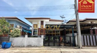 บ้านแฝด 1 ชั้น หมู่บ้าน กิตตินครการ์เด้นท์วิลล์ ซ.บางปลา 2 ใกล้วัดหลวงพ่อโตบางพลี พร้อมเข้าอยู่