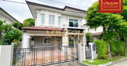 บ้านเดี่ยว 2 ชั้น หมู่บ้านเดอะซิตี้ ติดถนนรัตนาธิเบศร์ ใกล้รถไฟฟ้าสายสีม่วงสถานีพระนั่งเกล้า