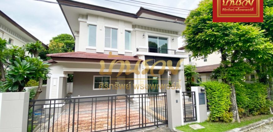 บ้านเดี่ยว 2 ชั้น หมู่บ้านเดอะซิตี้ ติดถนนรัตนาธิเบศร์ ใกล้รถไฟฟ้าสายสีม่วงสถานีพระนั่งเกล้า