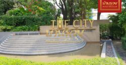 บ้านเดี่ยว 2 ชั้น หมู่บ้านเดอะซิตี้ ติดถนนรัตนาธิเบศร์ ใกล้รถไฟฟ้าสายสีม่วงสถานีพระนั่งเกล้า