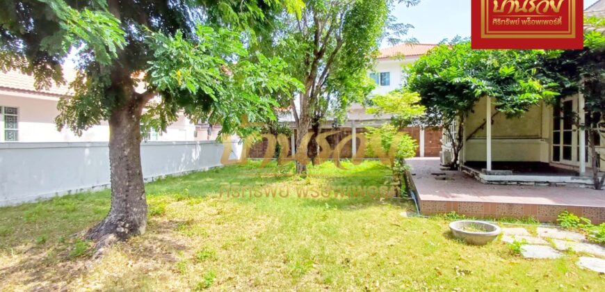 บ้านเดี่ยว 2 ชั้น หมู่บ้าน ชัยพฤกษ์ โครงการของแลนด์แอนเฮ้าส์ ซอยบางปลา 2 ใกล้วัดหลวงพ่อโตบางพลี ทำเลดีหน้าสวน