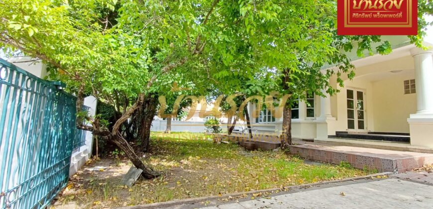 บ้านเดี่ยว 2 ชั้น หมู่บ้าน ชัยพฤกษ์ โครงการของแลนด์แอนเฮ้าส์ ซอยบางปลา 2 ใกล้วัดหลวงพ่อโตบางพลี ทำเลดีหน้าสวน