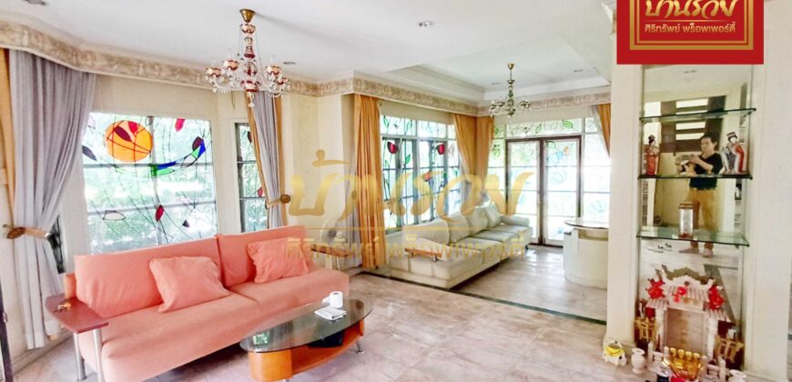 บ้านเดี่ยว 2 ชั้น หมู่บ้าน ชัยพฤกษ์ โครงการของแลนด์แอนเฮ้าส์ ซอยบางปลา 2 ใกล้วัดหลวงพ่อโตบางพลี ทำเลดีหน้าสวน