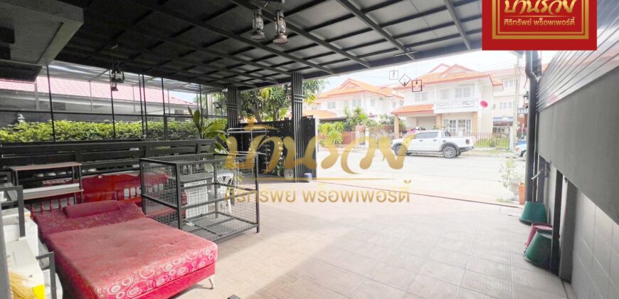 บ้านเดี่ยว 2 ชั้น หมู่บ้านเด่นชัย ซอยมังกร – แพรกษา ใกล้นิคมอุตสาหกรรมบางปูและทางด่วนกาญขนาภิเษก