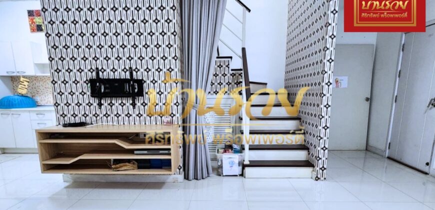 ทาวน์เฮ้าส์ 2 ชั้น หมู่บ้านเดอะคอนเนค12A สุวรรณภูมิ เฟส 1 ซอยกิ่งแก้ว 37 ใกล้สนามบินสุวรรณภูมิ พร้อมเข้าอยู่