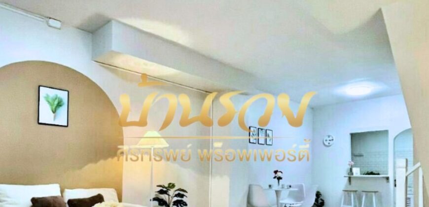 ทาวน์เฮ้าส์ 2 ชั้น ถนนเมน หมู่บ้านพฤกษา 34 ซอยประชาอุทิศ 90 (ซอยกระทิงแดง ใกล้ทางด่วนสุขสวัสดิ์ กม.9 บ้านรีโนเวทใหม่ พร้อมตกแต่งเฟอร์นิเจอร์ทั้งหลัง