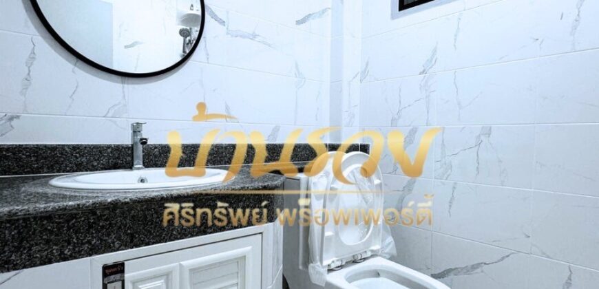 บ้านเดี่ยว 2 ชั้น ม.วรารมย์ ซอยประชาอุทิศ 98 สุขสวัสดิ์ ใกล้ทางด่วนกาญจนาภิเษก บ้านรีโนเวทใหม่ทั้งหลัง