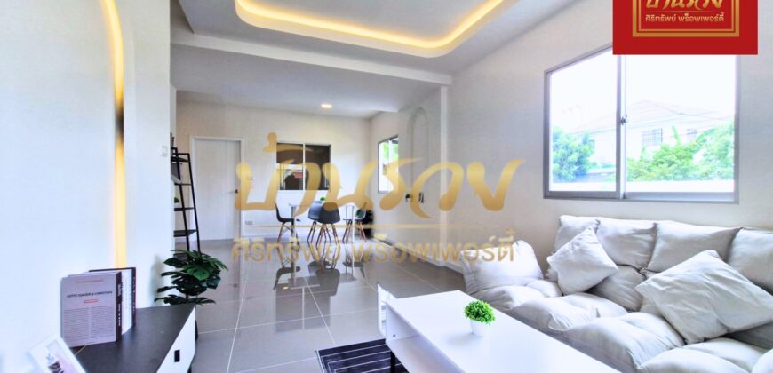 ทาวน์เฮ้าส์ 2 ชั้น *หลังริม หมู่บ้านพฤกษา 85 หนามแดง-บางพลี รีโนเวทใหม่ทั้งหลัง ใกล้แหล่งอำนวยความสะดวก พร้อมเข้าอยู่