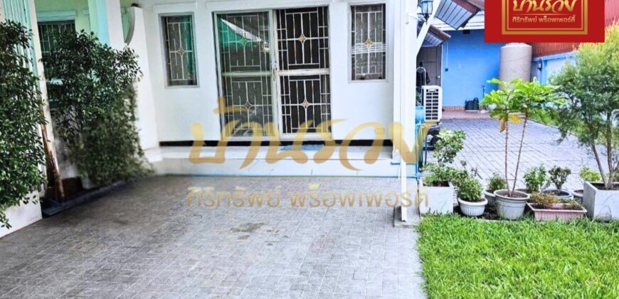 ทาวน์เฮ้าส์ 2 ชั้น #หลังมุม หมู่บ้าน นครทองซิตี้ คลองอาเสี่ย ใกล้นิคมอุตสาหกรรมบางปู บ้านตกแต่งใหม่ พร้อมเข้าอยู่