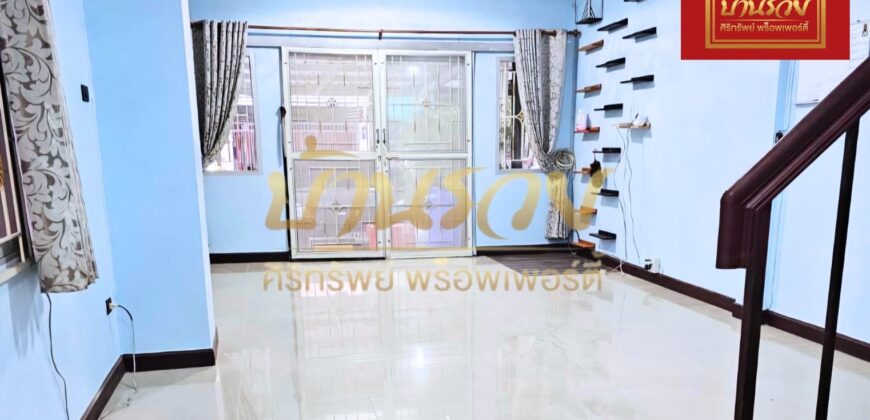 ทาวน์เฮ้าส์ 2 ชั้น #หลังมุม หมู่บ้าน นครทองซิตี้ คลองอาเสี่ย ใกล้นิคมอุตสาหกรรมบางปู บ้านตกแต่งใหม่ พร้อมเข้าอยู่