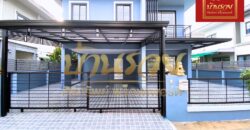 บ้านเดี่ยว 2 ชั้น หมู่บ้านแอมมิตี้บางนา-เทพารักษ์ ถนนเทพารักษ์ กม.26 ใกล้นิคมอุตสาหกรรมบางพลี พร้อมเข้าอยู่