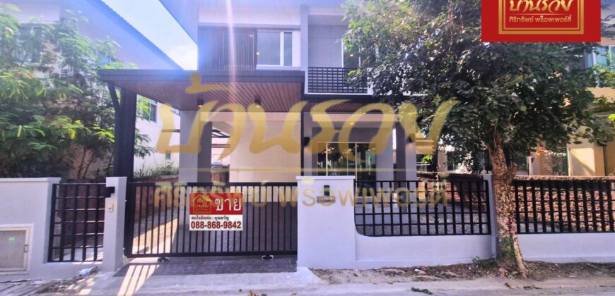 บ้านแฝด 2 ชั้น หมู่บ้านมัลดีฟส์ บีช ถนนหลังวัดหนามแดง รีโนเวทใหม่ ใกล้แหล่งอำนวยความสะดวก พร้อมเข้าอยู่
