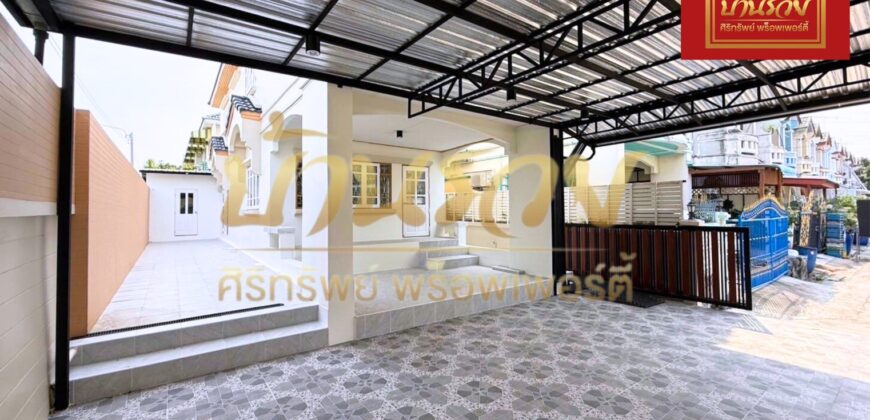 บ้านแฝด 2 ชั้น หมู่บ้านนันทนา การ์เด้นท์ ซอยบางปลา 22 ใกล้รพ.จุฬารัตน์ 3 รีโนเวทใหม่ #จอดรถได้4คัน