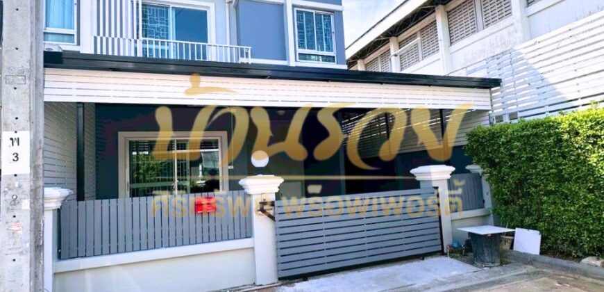 ทาวน์เฮ้าส์ 2 ชั้น หลังมุม หมู่บ้านนิรันดร์วิลล์ 12 ซอยวัดศรีวารีน้อย (บางนา-ตราด กม.8) บ้านรีโนเวทใหม่