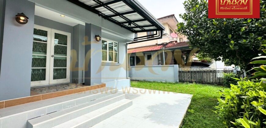 บ้านเดี่ยว 2 ชั้น หมู่บ้าน ชัยพฤกษ์ ซอยบางปลา ใกล้วัดหลวงพ่อโตบางพลี บ้านรีโนเวทใหม่ทั้งหลัง พร้อมเข้าอยู่