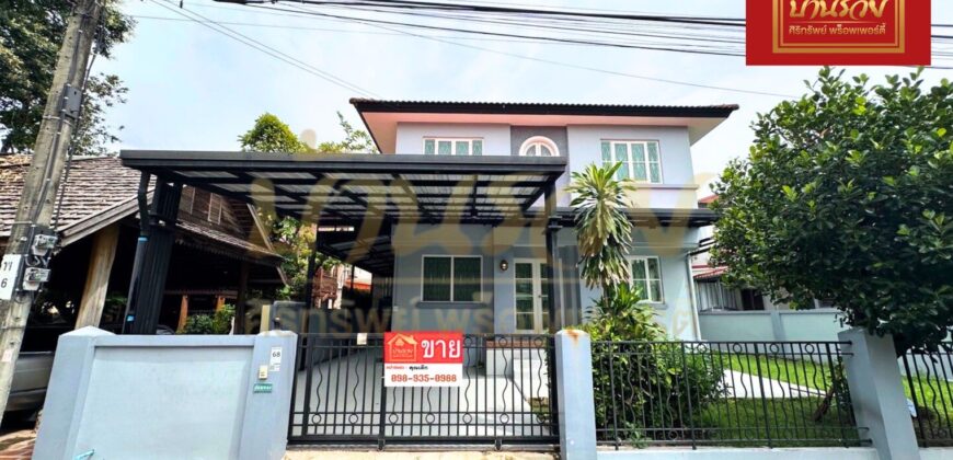 บ้านเดี่ยว 2 ชั้น หมู่บ้าน ชัยพฤกษ์ ซอยบางปลา ใกล้วัดหลวงพ่อโตบางพลี บ้านรีโนเวทใหม่ทั้งหลัง พร้อมเข้าอยู่