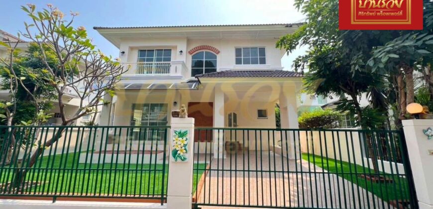 บ้านเดี่ยว 2 ชั้น หมู่บ้าน ชัยพฤกษ์ ซอยบางปลา ใกล้วัดหลวงพ่อโตบางพลี บ้านรีโนเวทใหม่ทั้งหลัง พร้อมเข้าอยู่