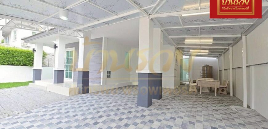 บ้านเดี่ยว 2 ชั้น หมู่บ้าน พฤกษ์ลดา บางพลี โครงการคุณภาพจาก Land & Houses ใกล้เมกาบางนา บ้านรีโนเวทใหม่พร้อมเข้าอยู่ สวยมาก