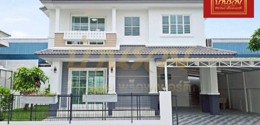 บ้านเดี่ยว 2 ชั้น หมู่บ้าน พฤกษ์ลดา บางพลี โครงการคุณภาพจาก Land & Houses ใกล้เมกาบางนา บ้านรีโนเวทใหม่พร้อมเข้าอยู่ สวยมาก