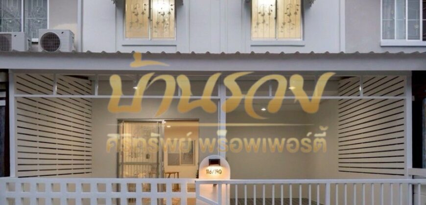 ทาวน์เฮ้าส์ 2 ชั้น หมู่บ้านพฤกษา 74/1 ศรีนครินทร์-เทพารักษ์ ซ.ทรัพย์บุญชัย 28 ใกล้สถานีรถไฟฟ้า รีโนเวทใหม่ทั้งหลัง
