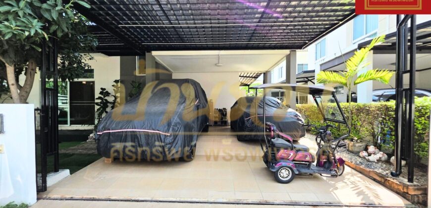 บ้านเดี่ยว 2 ชั้น (#หลังมุม) ม.เดอะทรัสต์ ศรีนครินทร์-แพรกษา The Trust Srinakarin-Praeksa บนทำเลติดถนนใหญ่แพรกษา ใกล้ BTS สถานีแพรกษา ใกล้โรงเรียนสารสาสน์ – นิคมบางปู