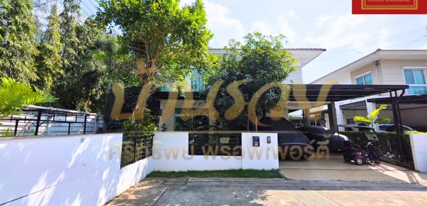 บ้านเดี่ยว 2 ชั้น (#หลังมุม) ม.เดอะทรัสต์ ศรีนครินทร์-แพรกษา The Trust Srinakarin-Praeksa บนทำเลติดถนนใหญ่แพรกษา ใกล้ BTS สถานีแพรกษา ใกล้โรงเรียนสารสาสน์ – นิคมบางปู