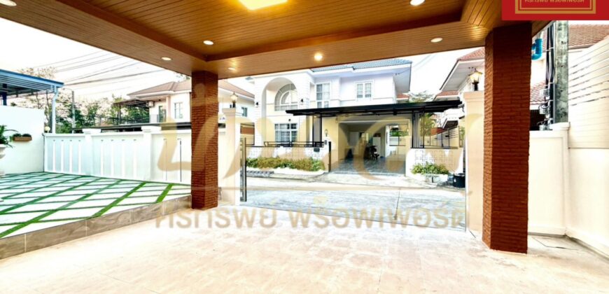 บ้านเดี่ยว 2 ชั้น หมู่บ้าน ลลิล ศรีนครินทร์-เทพารักษ์ (Baan Lalin In the park Srinakarin – Teparak) #ทำเลใกล้สวนสาธารณะ ซอยมังกร บ้านรีโนเวทใหม่ทั้งหลัง ใกล้ทางด่วนกาญจนาฯ พร้อมเข้าอยู่