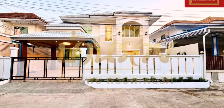 บ้านเดี่ยว 2 ชั้น หมู่บ้าน ลลิล ศรีนครินทร์-เทพารักษ์ (Baan Lalin In the park Srinakarin – Teparak) #ทำเลใกล้สวนสาธารณะ ซอยมังกร บ้านรีโนเวทใหม่ทั้งหลัง ใกล้ทางด่วนกาญจนาฯ พร้อมเข้าอยู่