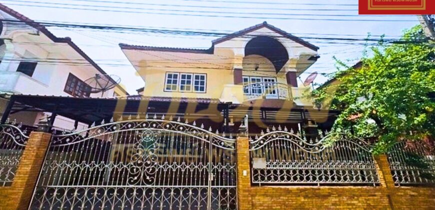 บ้านเดี่ยว 2 ชั้น หมู่บ้าน #ถนนเมน หมู่บ้าน เฟื่องฟ้า 10 ซอยมังกร-แพรกษา ใกล้จุดขึ้น-ลงทางด่วนกาญจนาฯ พร้อมเข้าอยู่