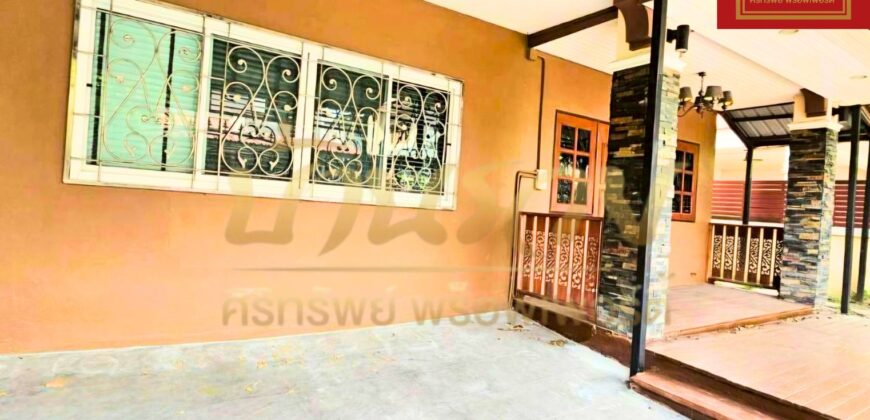 บ้านเดี่ยว 2 ชั้น หมู่บ้าน #ถนนเมน หมู่บ้าน เฟื่องฟ้า 10 ซอยมังกร-แพรกษา ใกล้จุดขึ้น-ลงทางด่วนกาญจนาฯ พร้อมเข้าอยู่