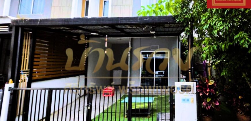 ทาวน์เฮ้าส์ 2 ชั้น #หลังมุม หมู่บ้านพฤกษา 136 แพรกษา–สุขุมวิท ทำเลดี ใกล้จุดขึ้น-ลงทางด่วนกาญจนา พร้อมเข้าอยู่