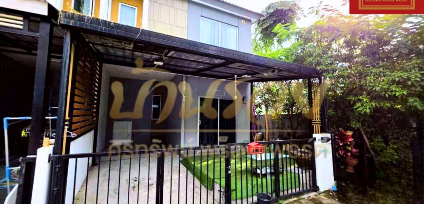 ทาวน์เฮ้าส์ 2 ชั้น #หลังมุม หมู่บ้านพฤกษา 136 แพรกษา–สุขุมวิท ทำเลดี ใกล้จุดขึ้น-ลงทางด่วนกาญจนา พร้อมเข้าอยู่