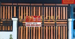 ทาวน์เฮ้าส์ 1 ชั้น หมู่บ้านบางปูวิลล่า ซอยโนรี ใกล้สถานีรถไฟฟ้าสายสีเขียว ของแถมเพียบ พร้อมเข้าอยู่