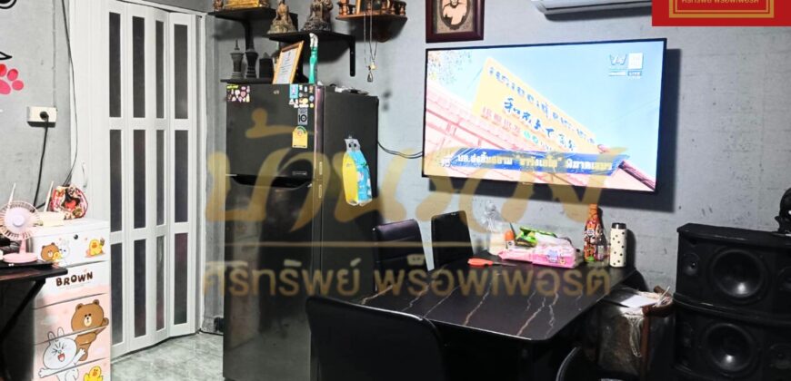 ทาวน์เฮ้าส์ 1 ชั้น หมู่บ้านบางปูวิลล่า ซอยโนรี ใกล้สถานีรถไฟฟ้าสายสีเขียว ของแถมเพียบ พร้อมเข้าอยู่