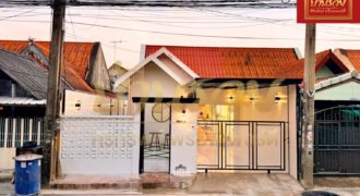 บ้านแฝด 1 ชั้น #ถนนเมน หมู่บ้านเด่นชัย บางเมือง-ศรีนครินทร์ ใกล้ BTS รถไฟฟ้าทิพวัล ทางด่วนกาญจนาฯ บ้านรีโนเวทใหม่ทั้งหลัง