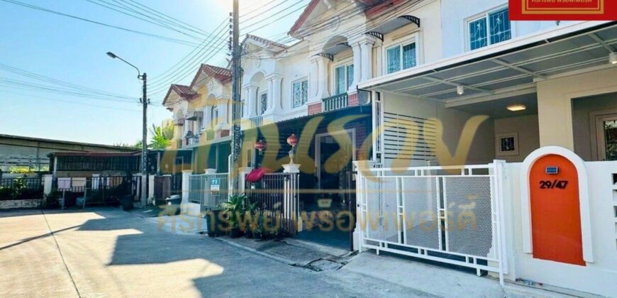 ทาวน์เฮาส์ 2ชั้น หมู่บ้านเดอะคอนเนค6 (บางนาตราดกม.8) ใกล้เมกาบางนา ตกแต่งสไตล์มินิมอลพร้อมเข้าอยู่